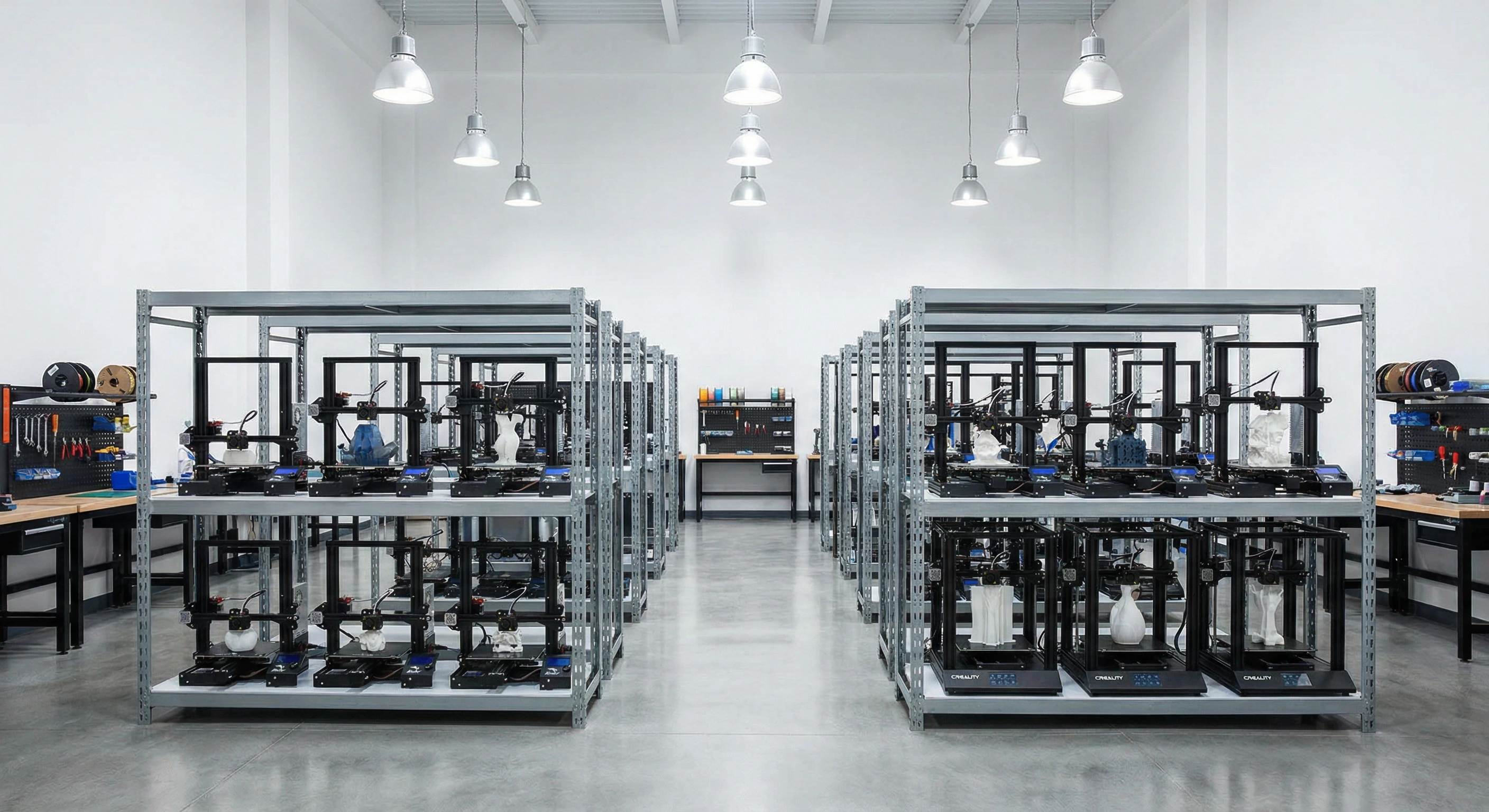 Парк 3D принтеров Creality для печати на заказ в Москве